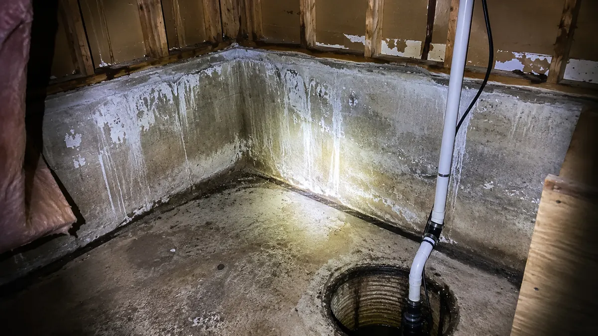 Root intrusion at a clay-tile sewer joint — a typical NASSCO RFL finding before hydro jetting
