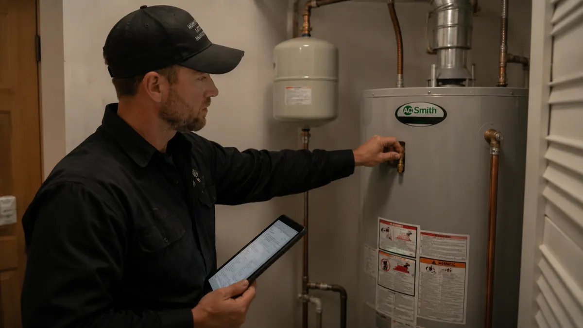 Water heater inspection